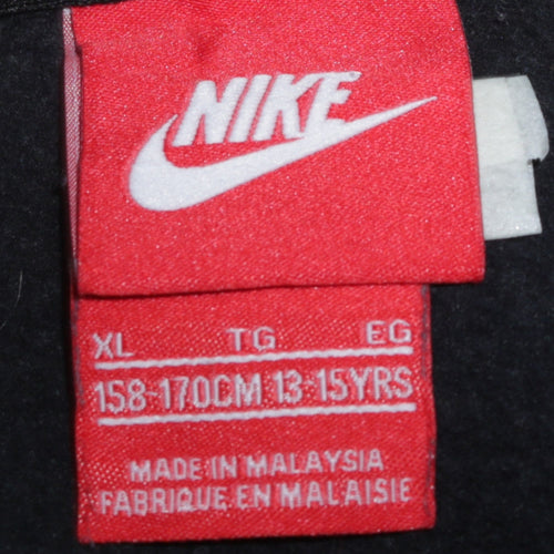 Nike Boys Black XL 13-15Y Pullover Fleece Crew Neck Sweatshirt