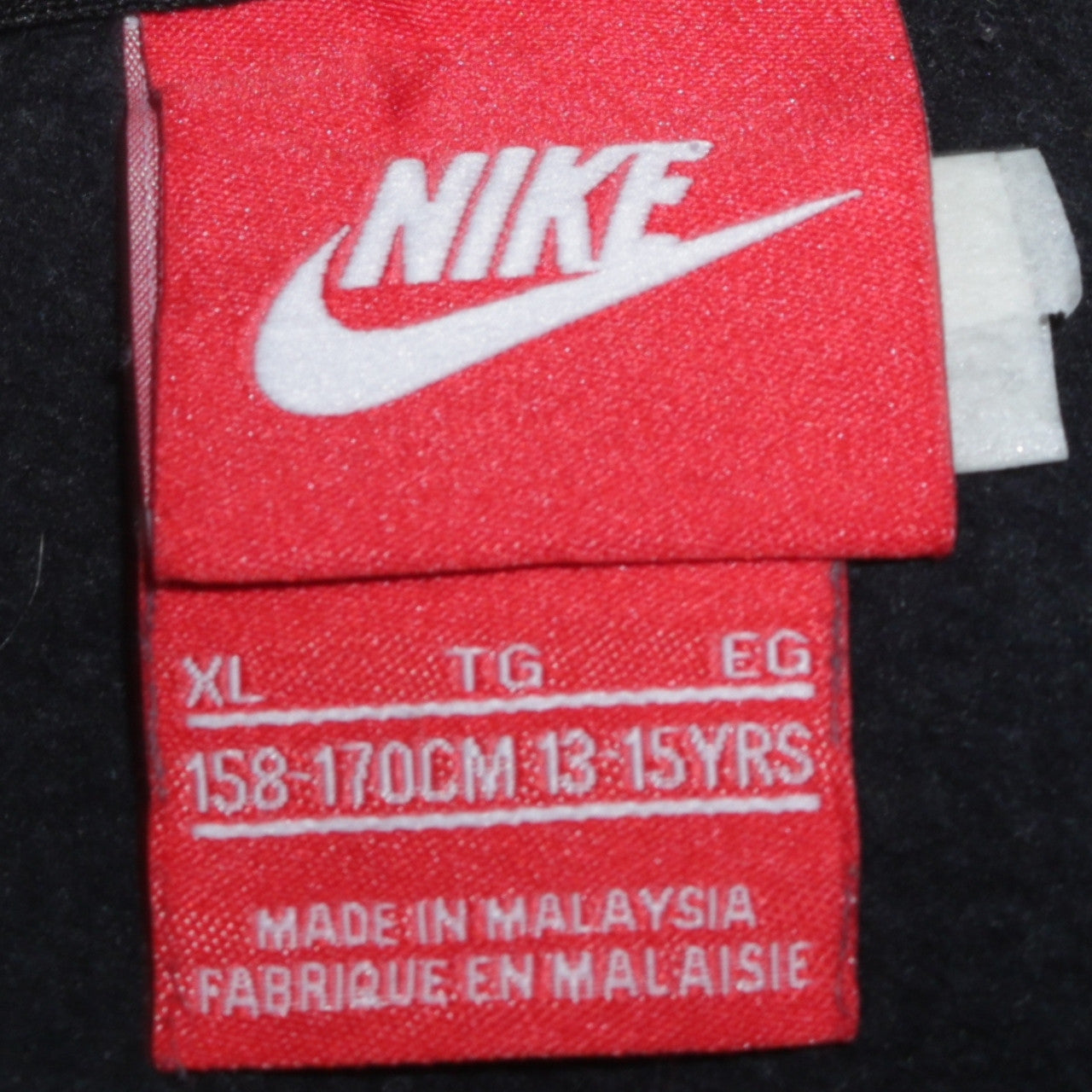 Nike Boys Black XL 13-15Y Pullover Fleece Crew Neck Sweatshirt