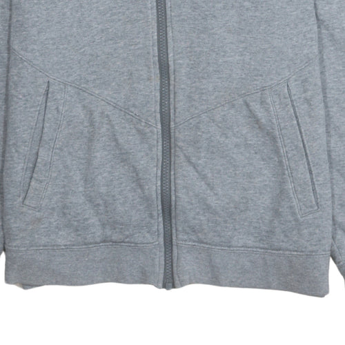 Nike Boys Grey Full Zip Hoodie XL 13-15 Years Fleece Sweatshirt