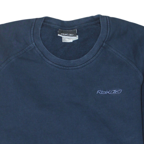 Reebok Men's Blue Crew Neck Sweatshirt M Pullover Sportswear