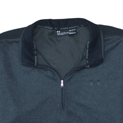Under Armour Men’s Grey 1/4 Zip ColdGear Sweatshirt Size L