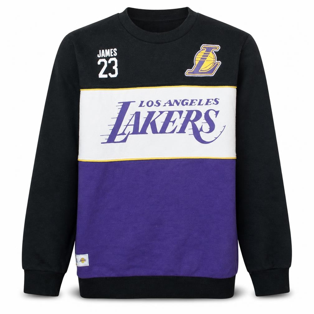 Front view of Primark NBA Men's Multicoloured XL Pullover Lakers Sweatshirt