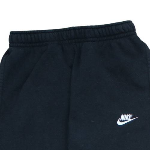 Nike Men's Black Small Fleece Sweatpants Tapered Fit