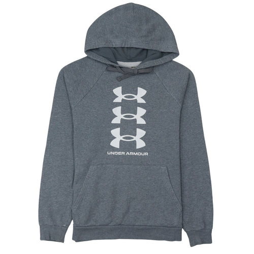 Under Armour Men’s Grey Pullover Hoodie Small Relaxed Fit Sportswear
