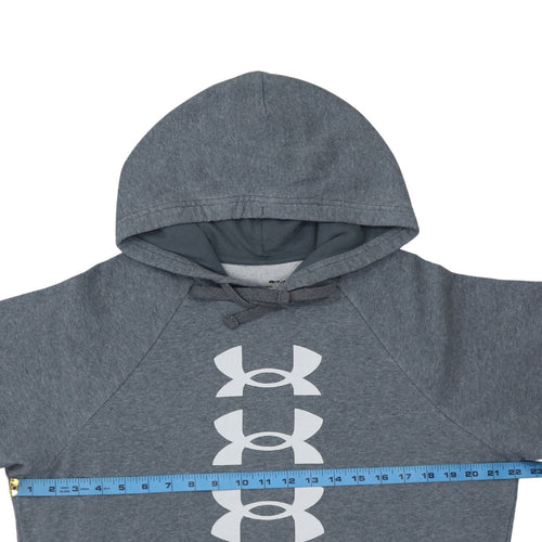 Under Armour Men’s Grey Pullover Hoodie Small Relaxed Fit Sportswear