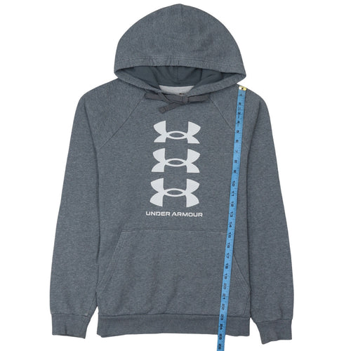 Under Armour Men’s Grey Pullover Hoodie Small Relaxed Fit Sportswear