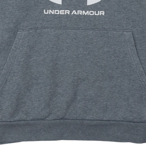 Under Armour Men’s Grey Pullover Hoodie Small Relaxed Fit Sportswear