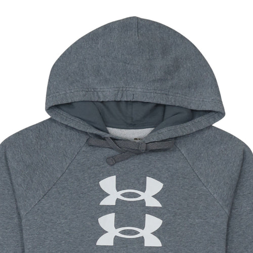 Under Armour Men’s Grey Pullover Hoodie Small Relaxed Fit Sportswear