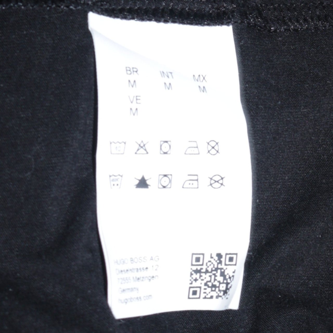 BOSS Men's Black Full Zip Hoodie Size M Grey Trim Logo
