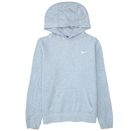Nike Boys Grey Pullover Hoodie XL 14-15 Years Cotton Blend Casual