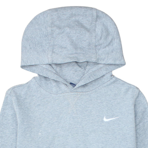 Nike Boys Grey Pullover Hoodie XL 14-15 Years Cotton Blend Casual