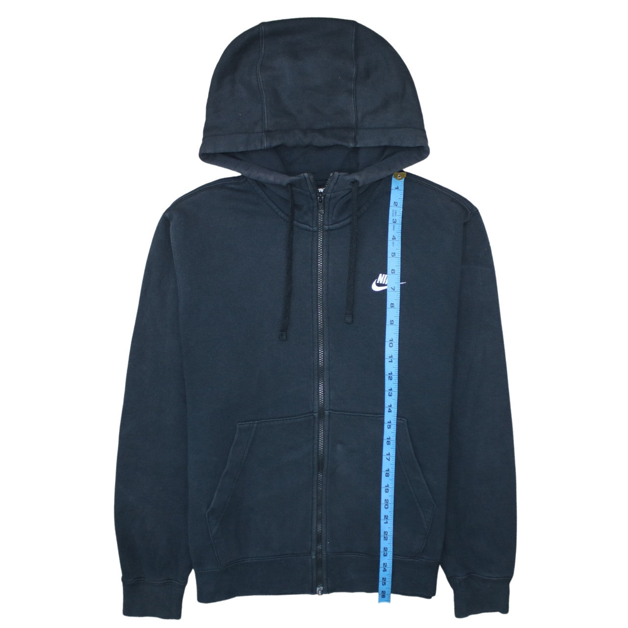 Nike Men's Black Full Zip Hoodie Small Regular Fit Fleece