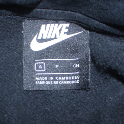 Nike Men's Black Full Zip Hoodie Small Regular Fit Fleece