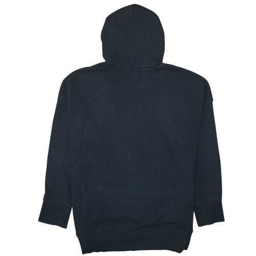 adidas Womens Black XL Pullover Hoodie 100% Cotton Logo Hooded Sweatshirt