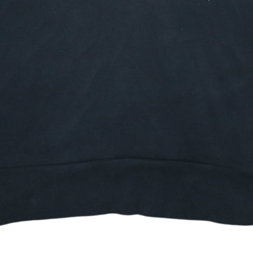 adidas Womens Black XL Pullover Hoodie 100% Cotton Logo Hooded Sweatshirt