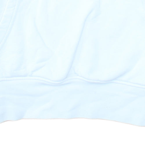 Adidas Womens White Pullover Hoodie Size 12 Relaxed Fit