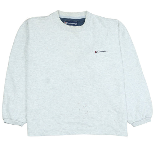 Champion Men's Grey Small Pullover Sweatshirt Crew Neck Long Sleeve