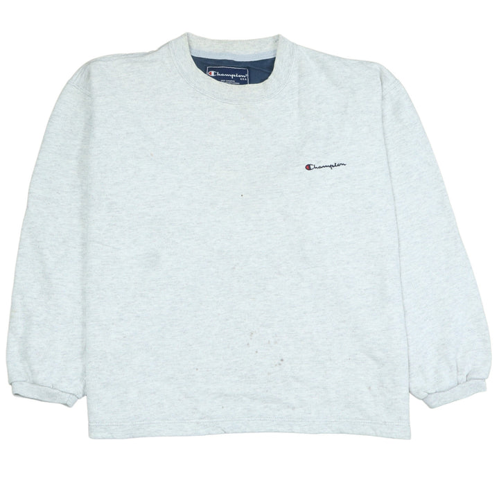 Champion Men's Grey Small Pullover Sweatshirt Crew Neck Long Sleeve