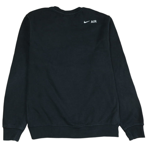 Nike Men's Black Small Air Logo Pullover Sweatshirt