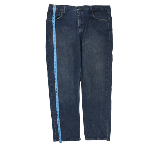 Wrangler Men's Blue Relaxed Fit Straight Leg Denim Jeans 36x30