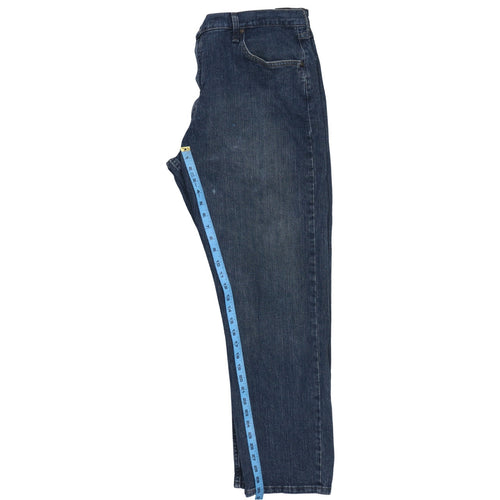 Wrangler Men's Blue Relaxed Fit Straight Leg Denim Jeans 36x30