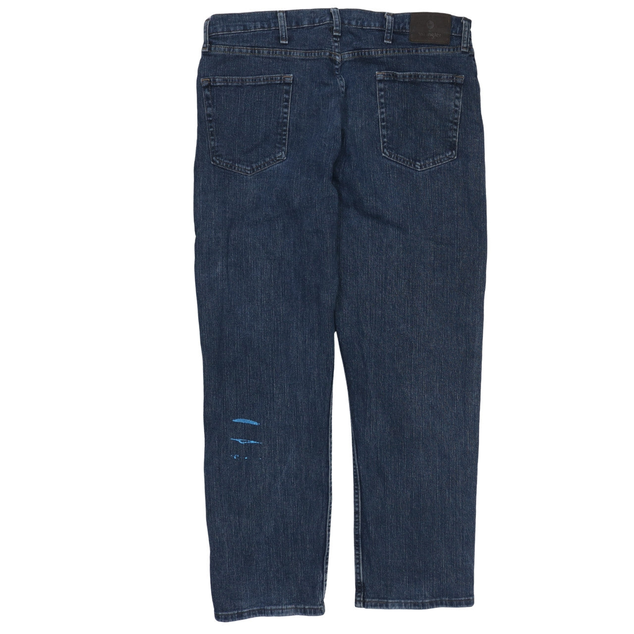 Wrangler Men's Blue Relaxed Fit Straight Leg Denim Jeans 36x30