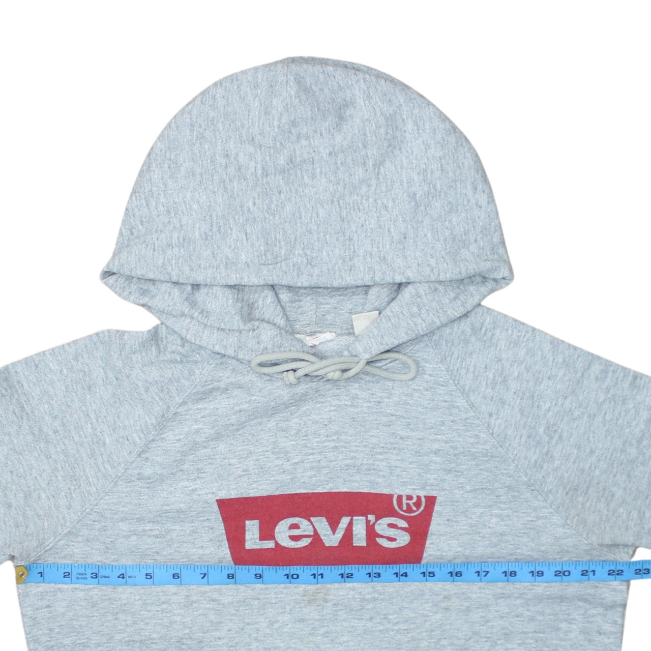 Levi's Mens Grey Pullover Hoodie L Logo Graphic Sweatshirt
