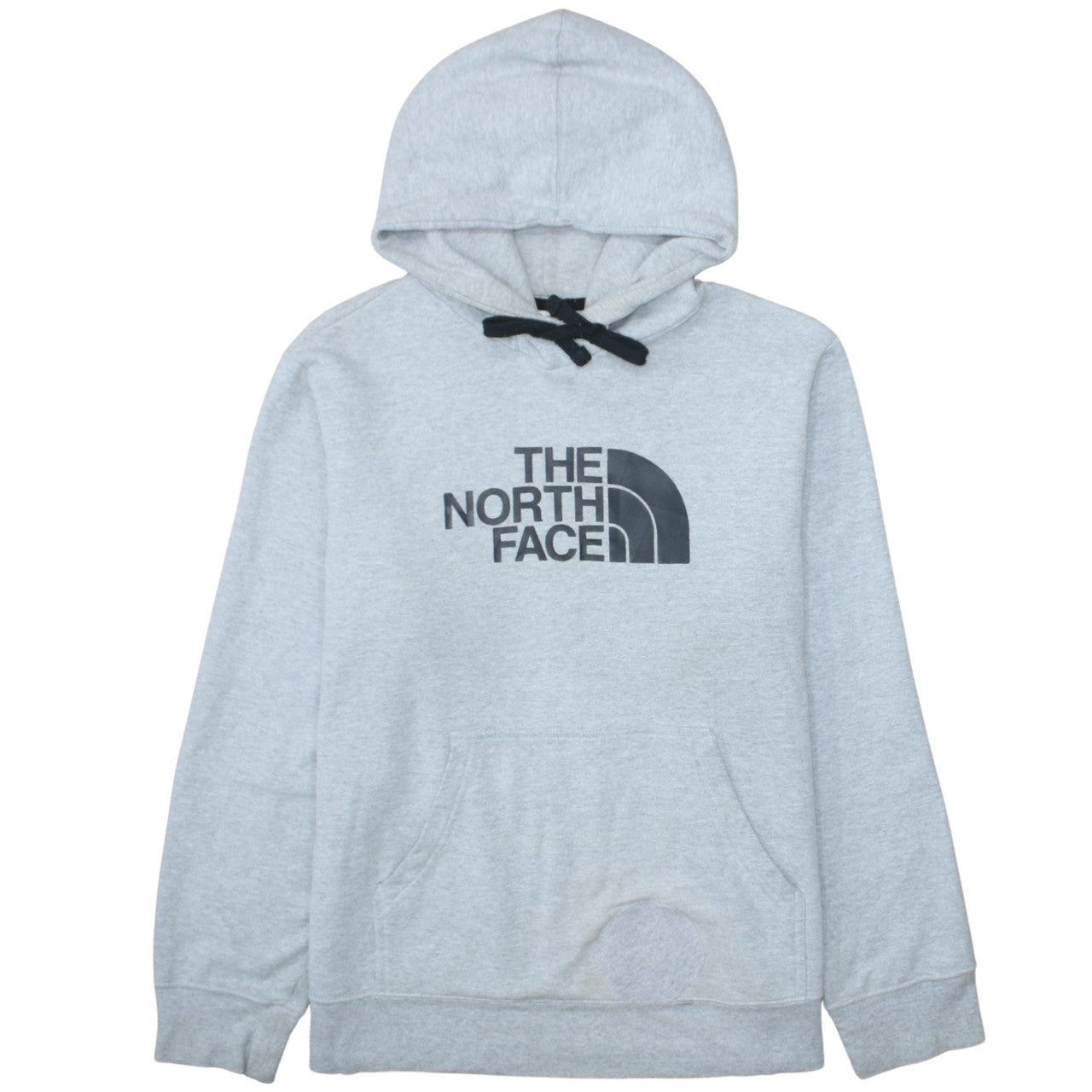 The North Face Men’s Grey Pullover Hoodie M Fleece Logo Sweatshirt