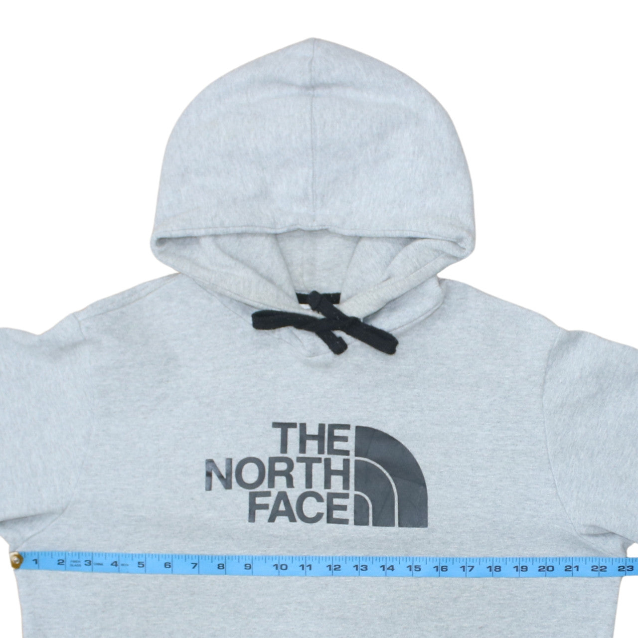 The North Face Men’s Grey Pullover Hoodie M Fleece Logo Sweatshirt