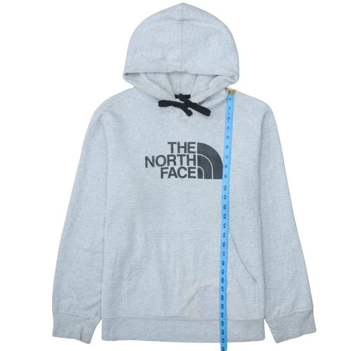 The North Face Men’s Grey Pullover Hoodie M Fleece Logo Sweatshirt