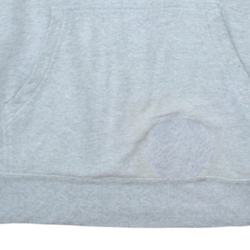 The North Face Men’s Grey Pullover Hoodie M Fleece Logo Sweatshirt