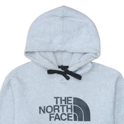 The North Face Men’s Grey Pullover Hoodie M Fleece Logo Sweatshirt