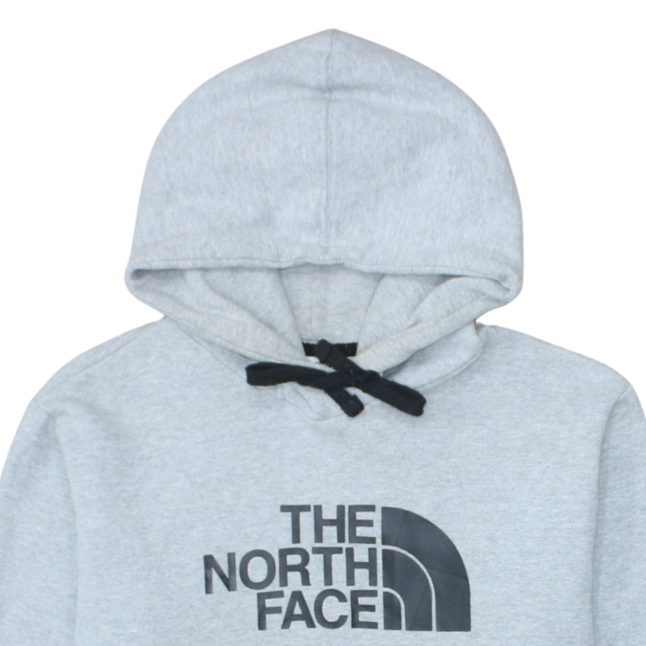 The North Face Men’s Grey Pullover Hoodie M Fleece Logo Sweatshirt