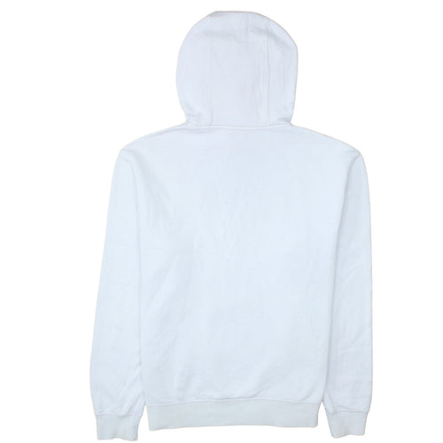 Nike Men's White Pullover Hoodie M Fleece Regular Fit