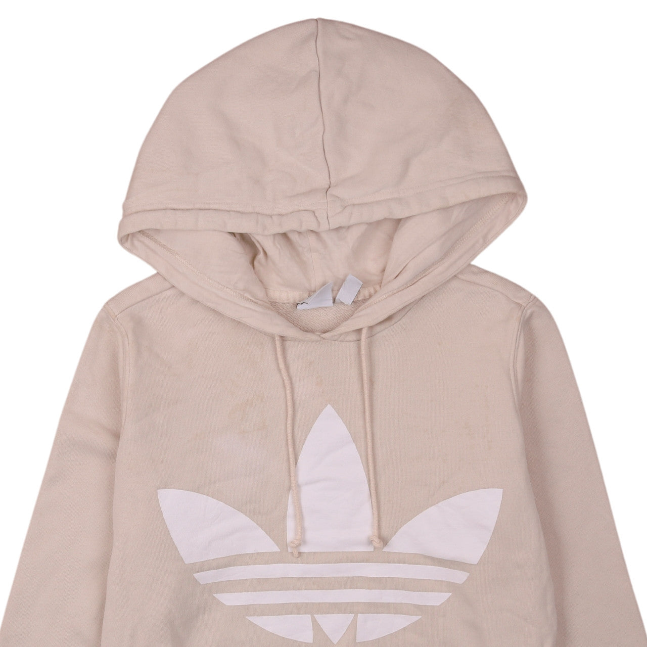 Adidas Womens Beige Hoodie Size 10 Pullover Hooded Sweatshirt