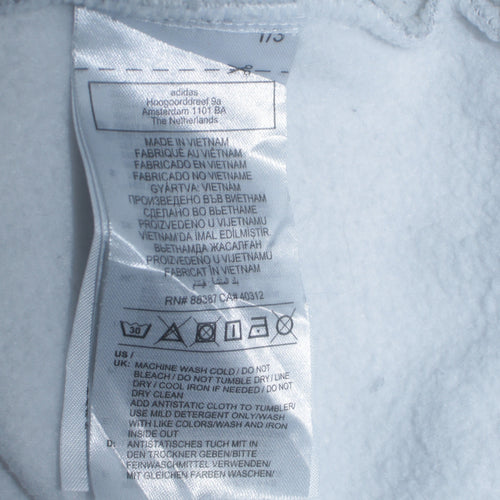 Adidas Men's White 1/2 Zip Hoodie Small Regular Fit Sportswear