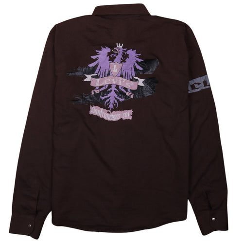 Levi's Men's Brown XL Graphic Long Sleeve Button-Up Shirt