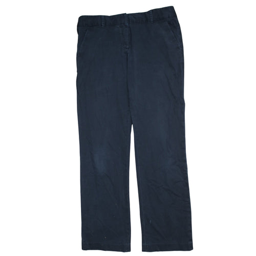 Tommy Hilfiger Women's Navy Blue Chino Trousers Size 10