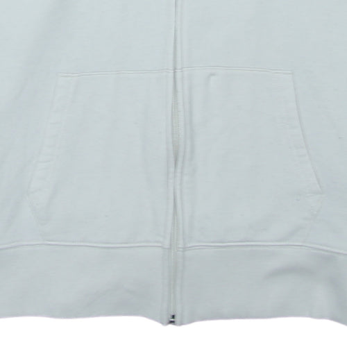 GAP Women’s White Full Zip Hoodie Size S Tall Cotton Blend