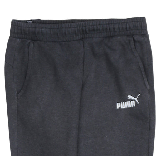 Puma Men's Black Jogger Sweatpants M Regular Fit