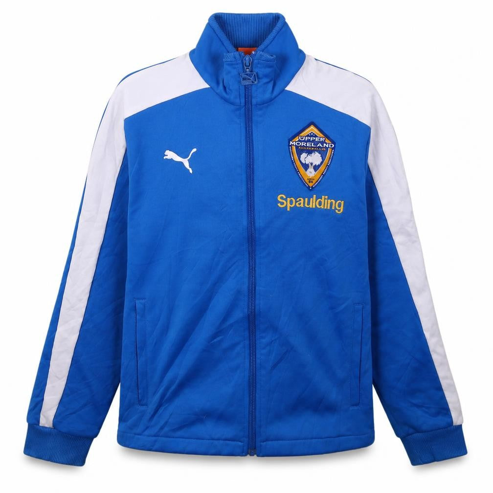 Puma Boys Blue Full Zip Soccer Hoodie Jacket Size 12 Athletic Style