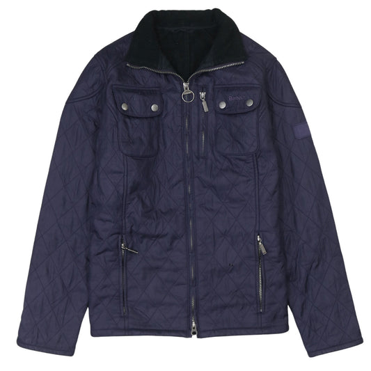 Barbour Women's Blue Quilted Mid-Length Jacket Size 12