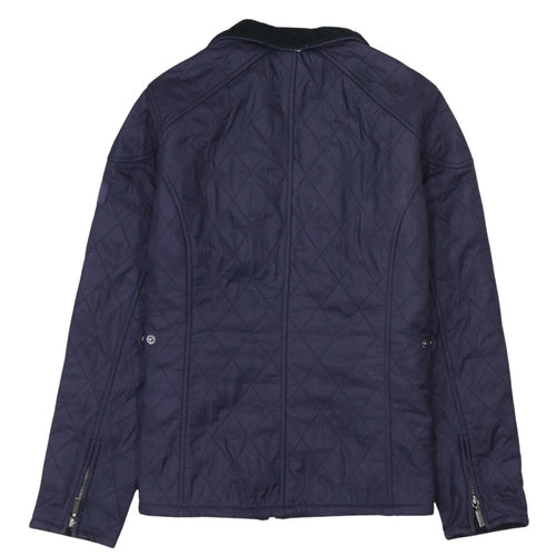 Barbour Women's Blue Quilted Mid-Length Jacket Size 12