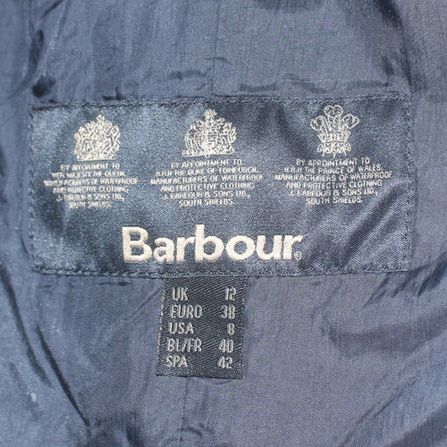 Barbour Women's Blue Quilted Mid-Length Jacket Size 12