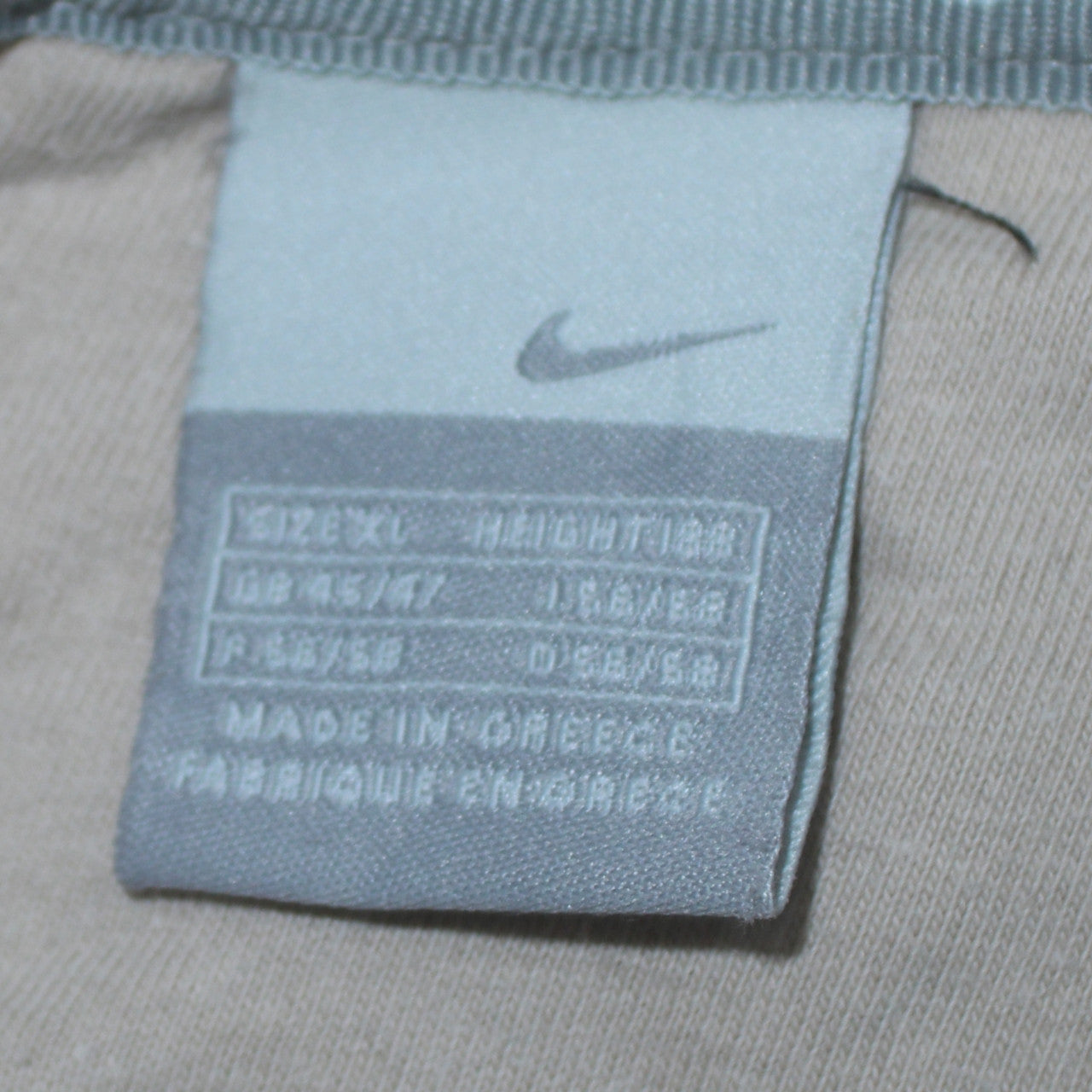 Nike Men's Beige V-Neck Pullover Sweatshirt XL Regular