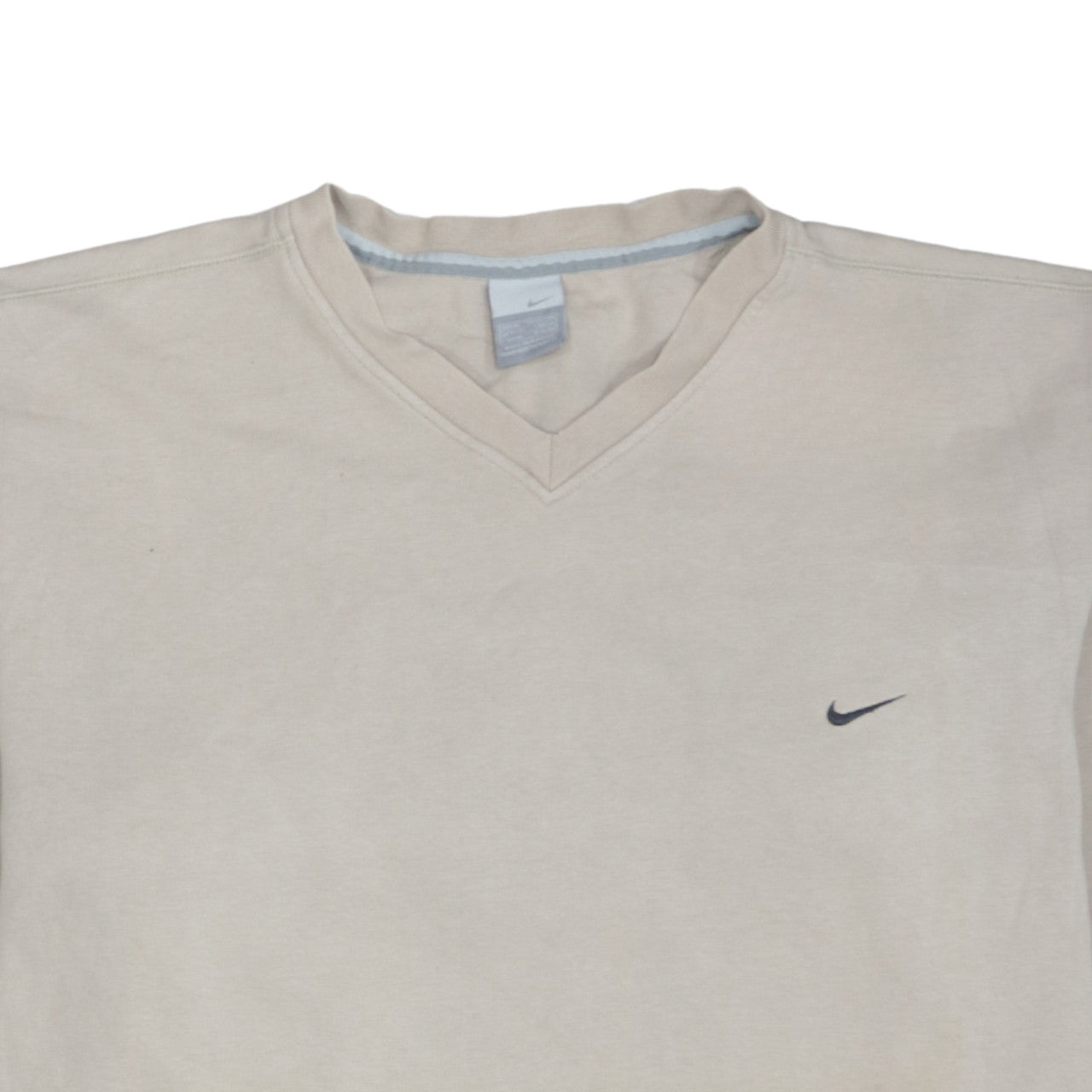 Nike Men's Beige V-Neck Pullover Sweatshirt XL Regular