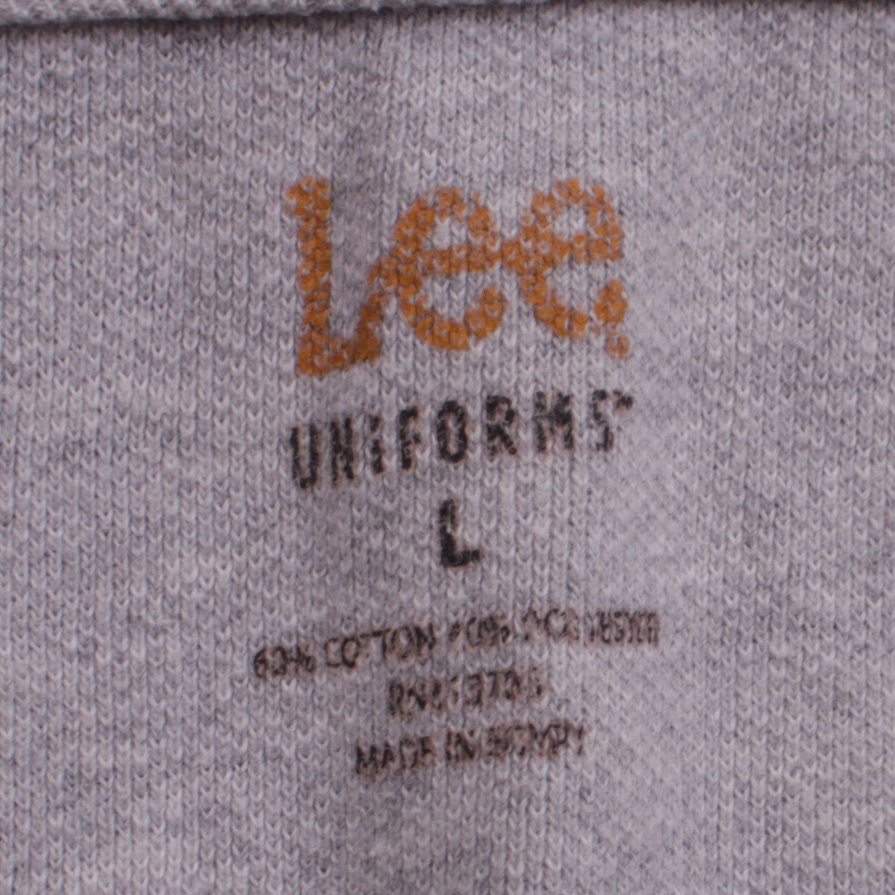 Lee Mens Grey Short Sleeve Polo Shirt Size L Regular Fit