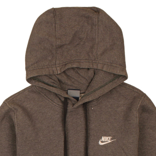 Nike Men's Brown Pullover Hoodie Small Fleece Sweatshirt