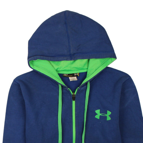 Under Armour Men's Blue Full Zip Hoodie Size S Sports Fleece