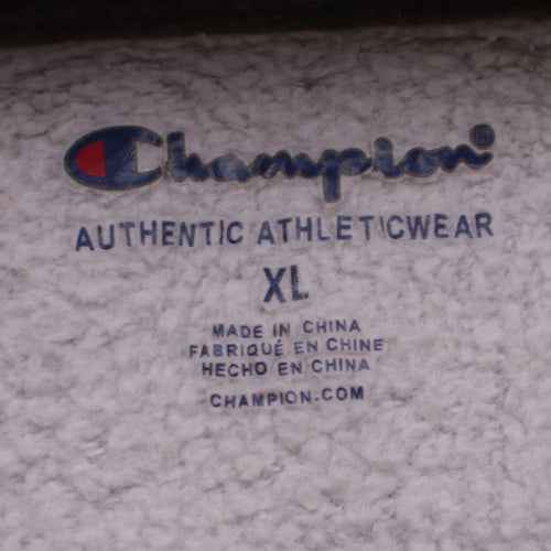 Champion Womens Grey XL Pullover Hoodie with Logo Embroidery